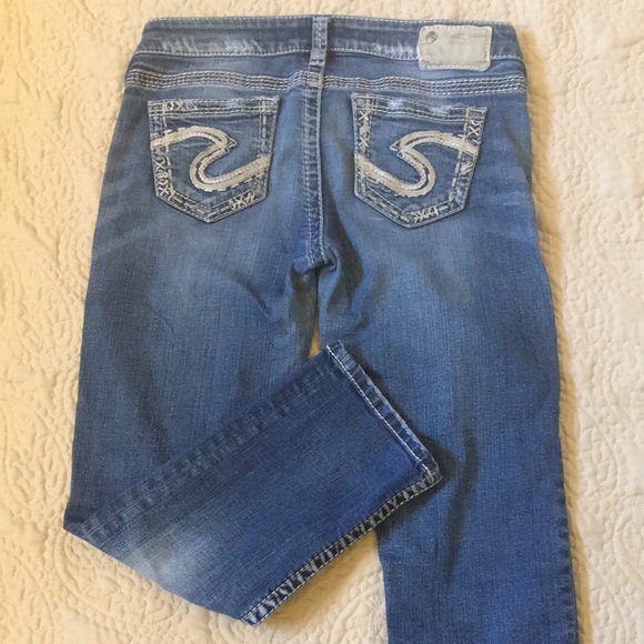 SILVER Tuesday Low Capri Jeans size 29 - Picture 2 of 14